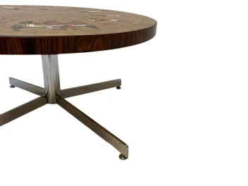 Mid-Century Modern Coffee Table with Tiles by Denisco, 1970s